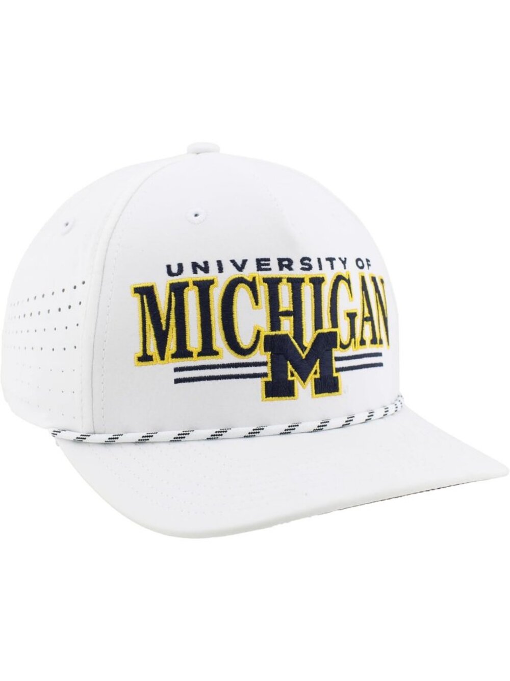 Unisex NCAA Officially Licensed Rope Snapback Hat - Performance Regalia, White